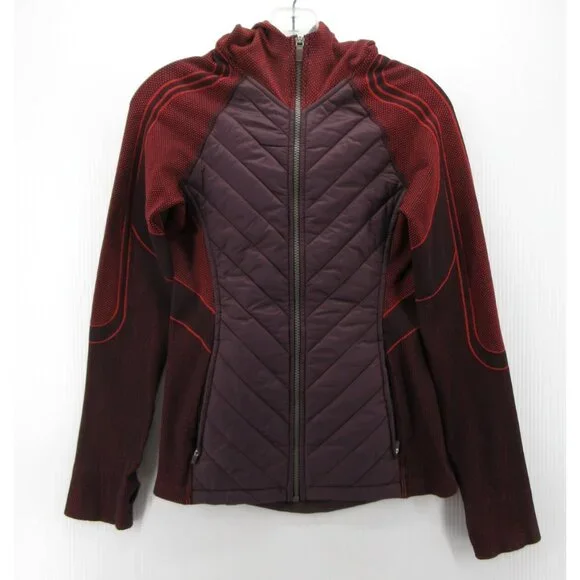 Sweaty Betty Jacket Medium PrimaLoft Quilted Seamless Running Hoodie - Picture 1 of 12